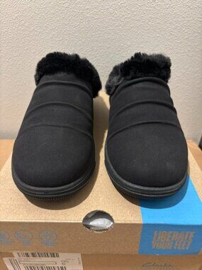 Clarks Cloudsteppers Faux Fur Clogs - Breeze Willow